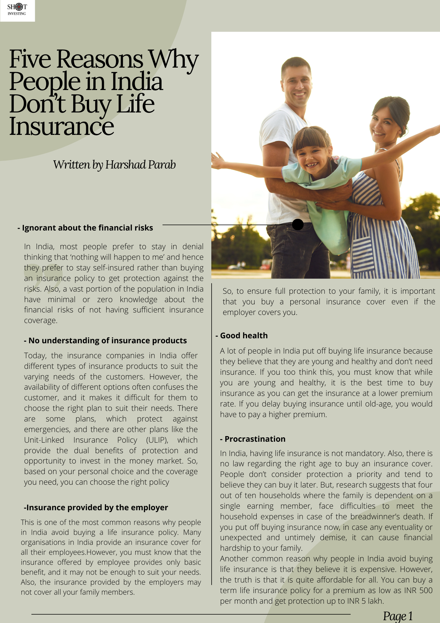Why people don't buy term insurance